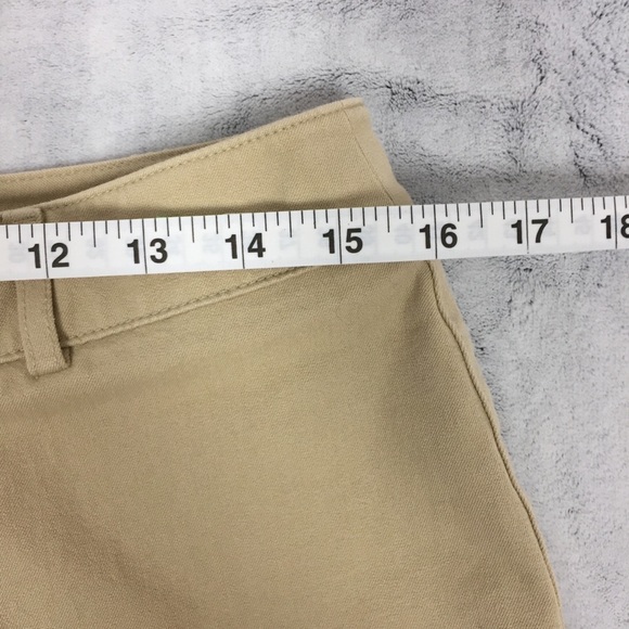 Talbots Petites Pants Womens 12 Beige Stretch Dress Pants High Waisted - Picture 10 of 13
